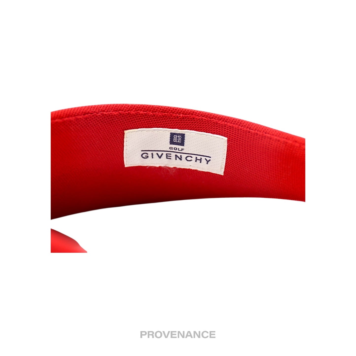 🔴 Givenchy Golf Logo Embroidered Visor - Red
