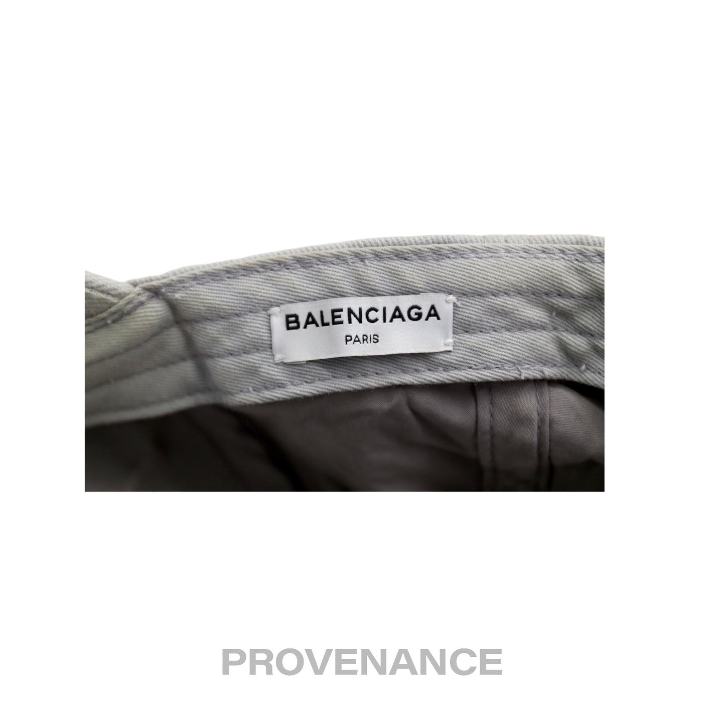 🔴 Balenciaga Embroidered Logo Cap - Grey