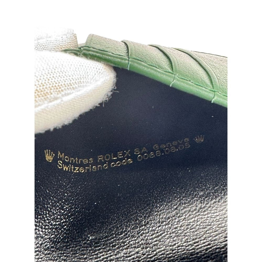 🔴 Rolex Crown Passport Wallet - Forest Green Leather