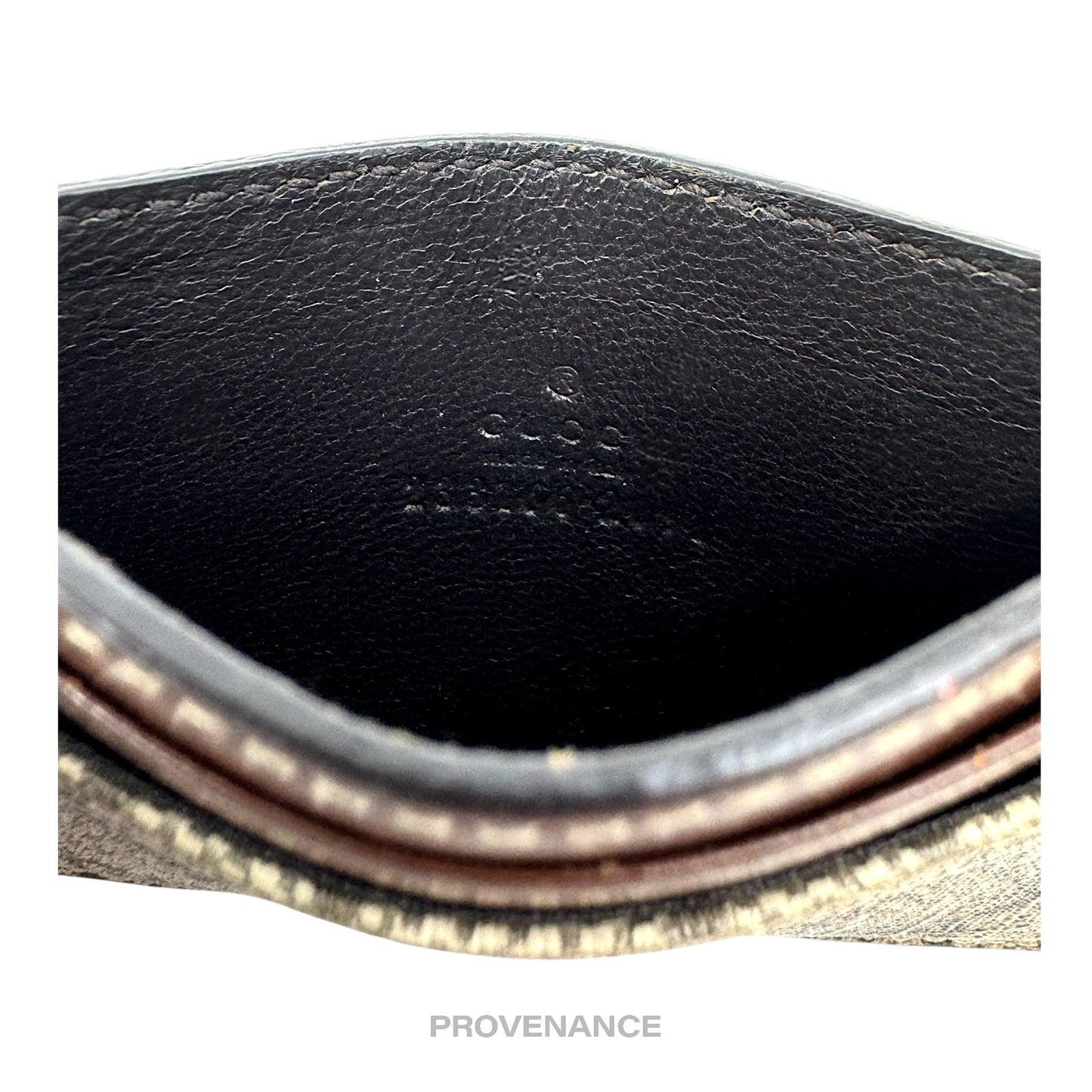🔴 Gucci GG Supreme Card Holder Wallet - Brown