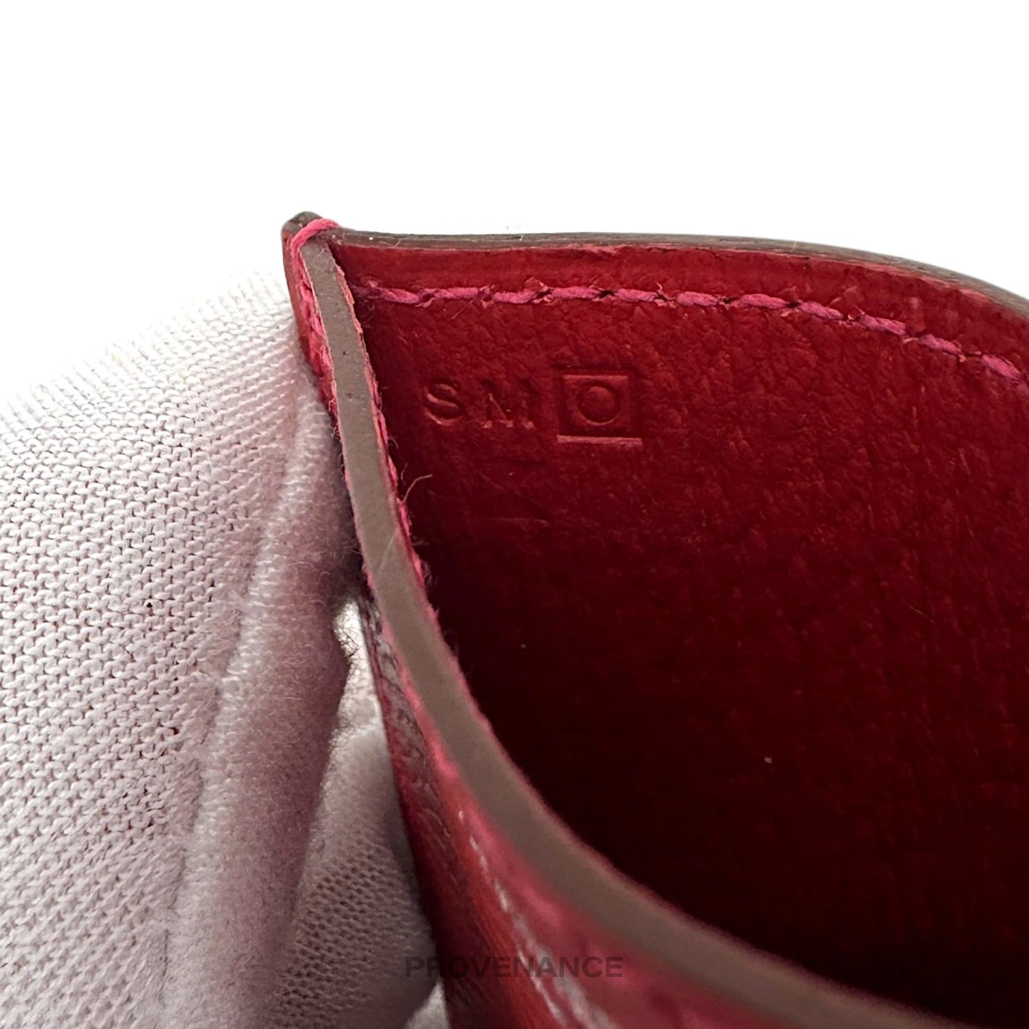 🔴 Hermes "POUR LOUIS XIII" Diabolo Card Holder Wallet - Red