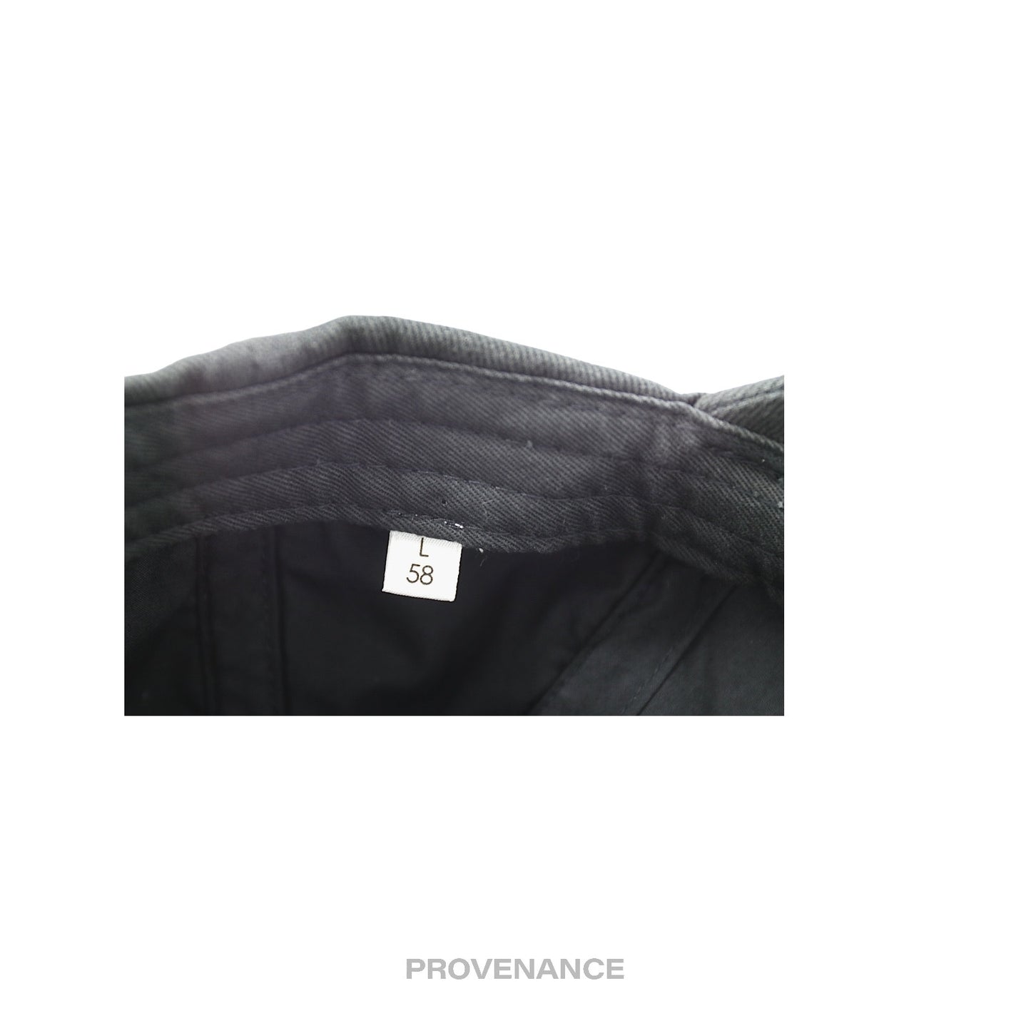 🔴 Balenciaga Embroidered Logo Cap - Washed Black