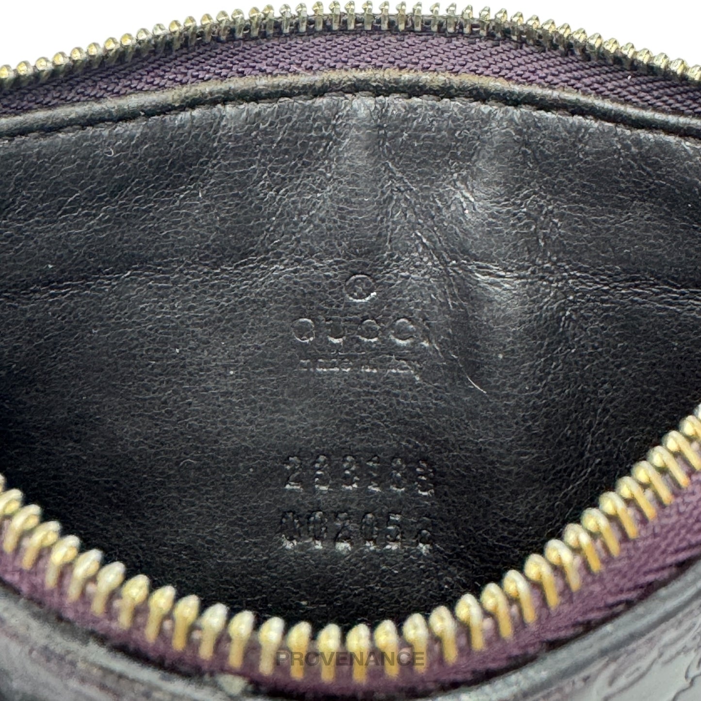 🔴 Gucci Key Pouch Cles - GG MicroGuccissima Patent Purple