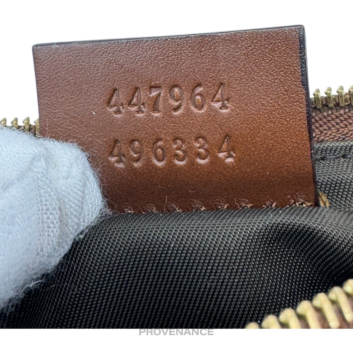 🔴 Gucci Key Pouch Cles - GG Supreme Brown