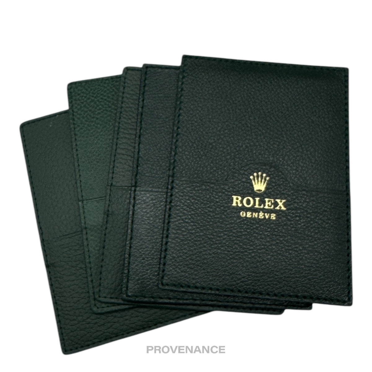 🔴 Rolex Card Holder Wallet - Green Leather