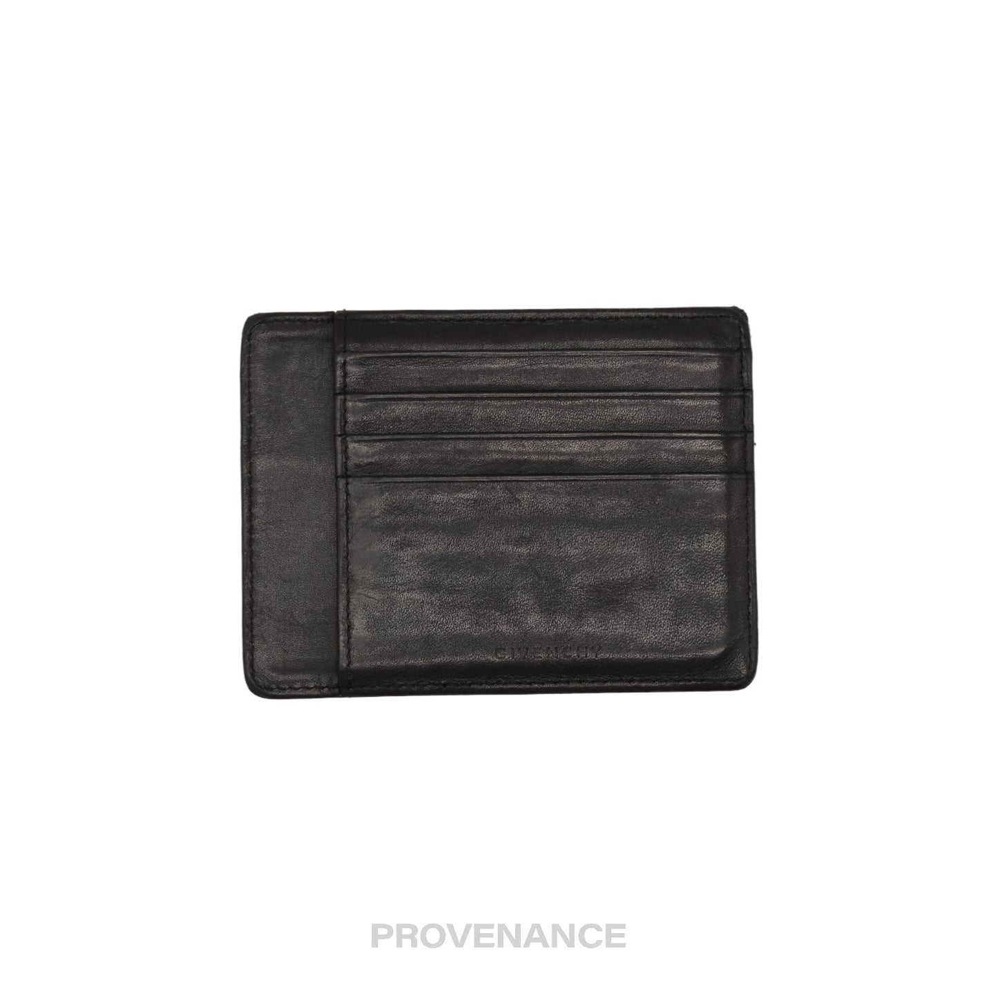 🔴 Givenchy Cardholder Wallet - Black Leather