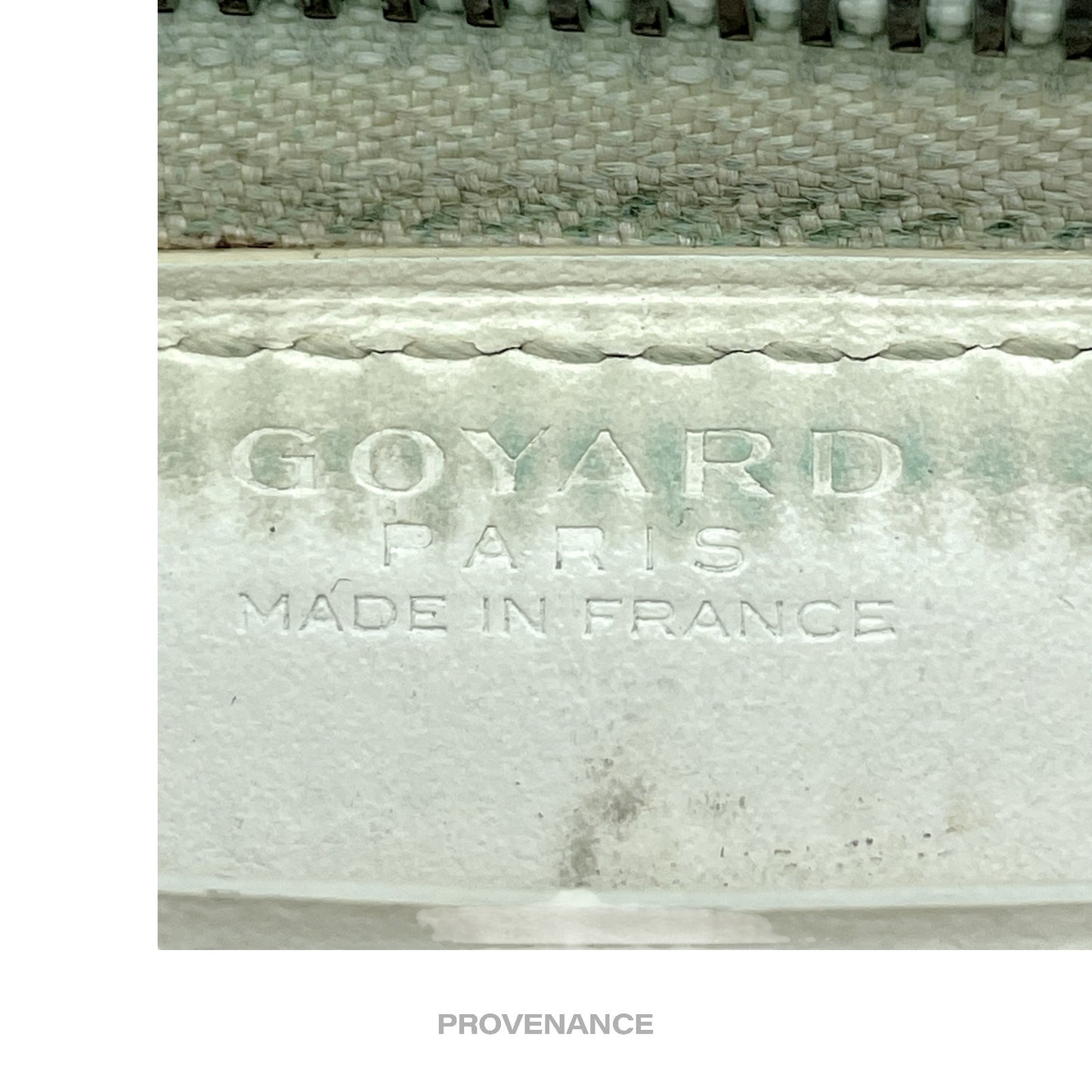 🔴 Goyard Matignon Zipped Wallet - White Goyardine
