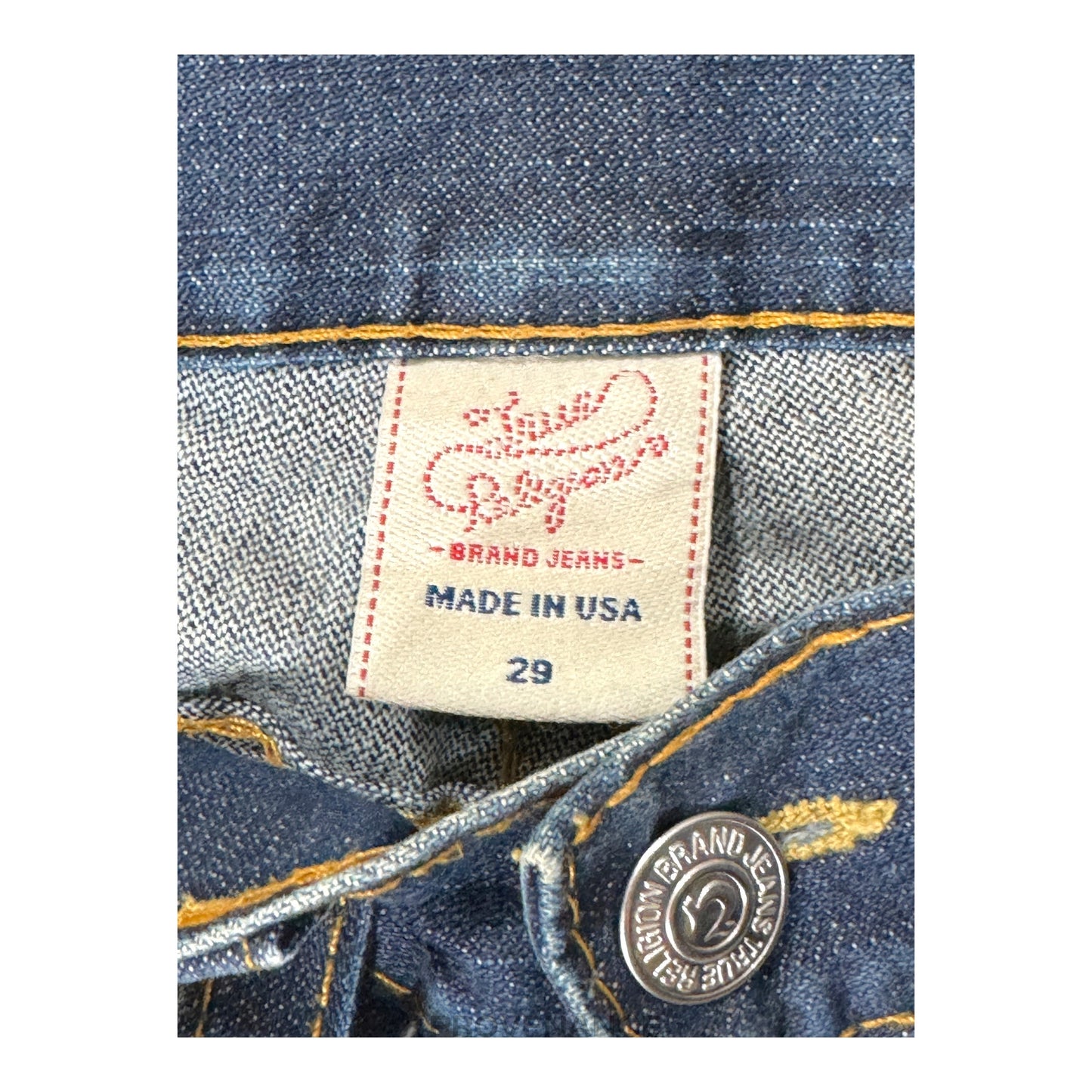 🔴 True Religion Blue Denim Jeans - Red - 29