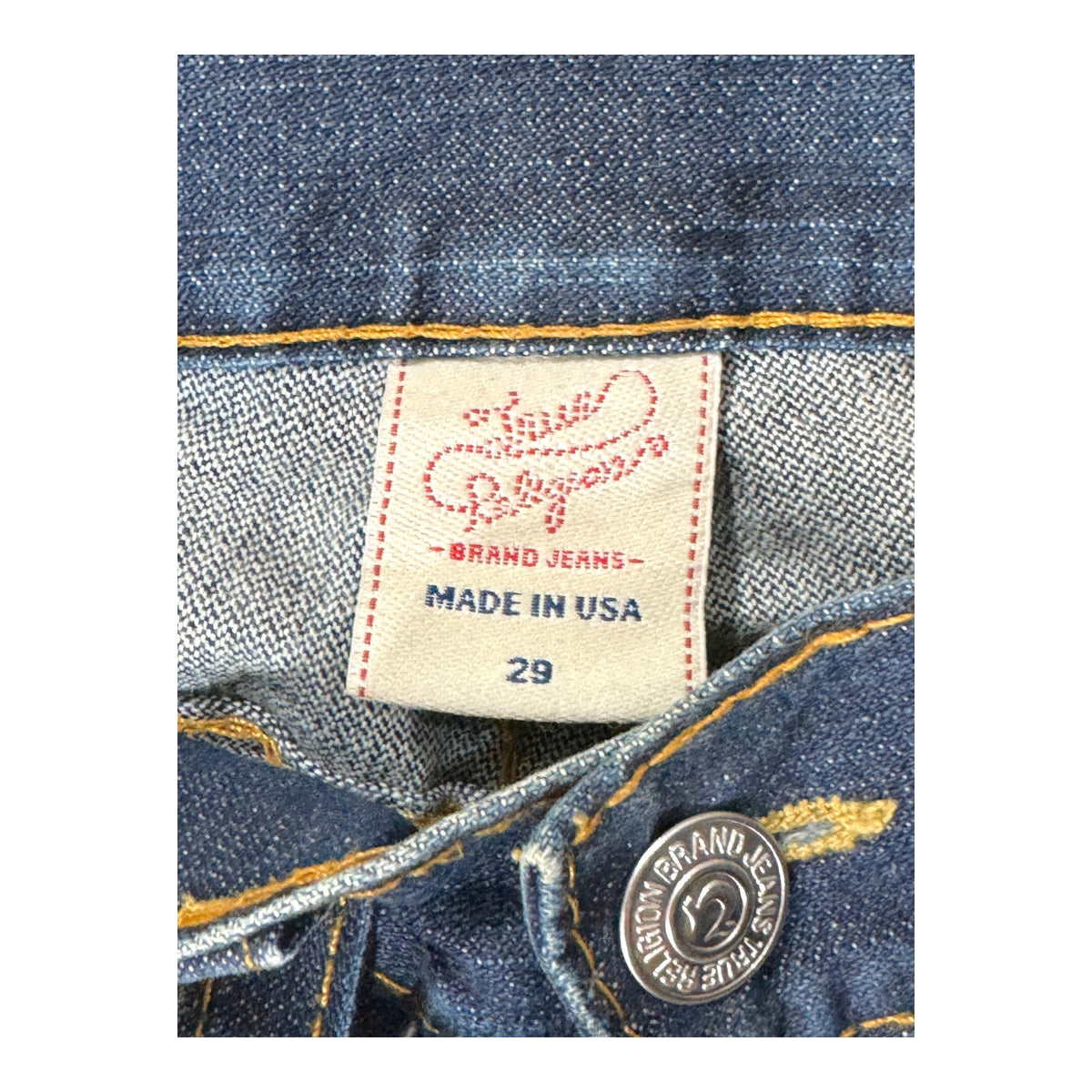 🔴 True Religion Blue Denim Jeans - Red - 29