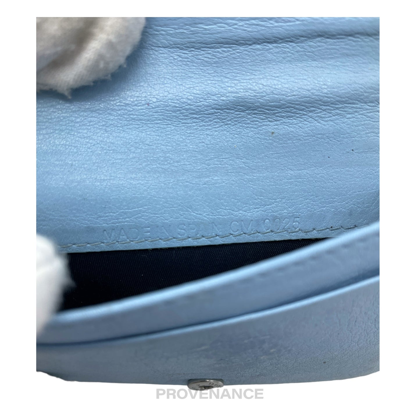 🔴 Dior Compact Wallet - Powder Blue 1 Oblique Trotter