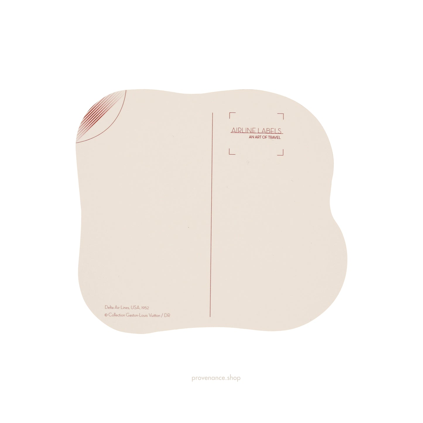 Louis Vuitton Airline Label Postcard - DELTA AIRLINES