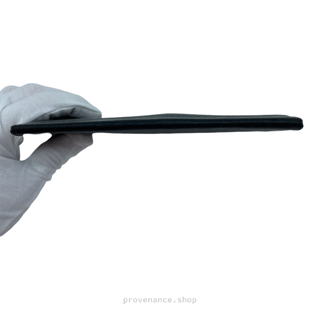 Cartier Long Wallet - Black & Burgundy Leather