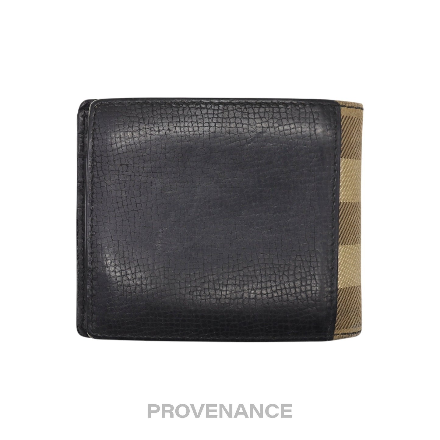 🔴 Burberry Bifold Wallet - Nova Check Navy Leather