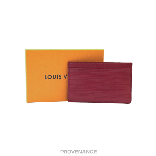 🔴 Louis Vuitton Card Holder Wallet - Fuchsia Epi Leather