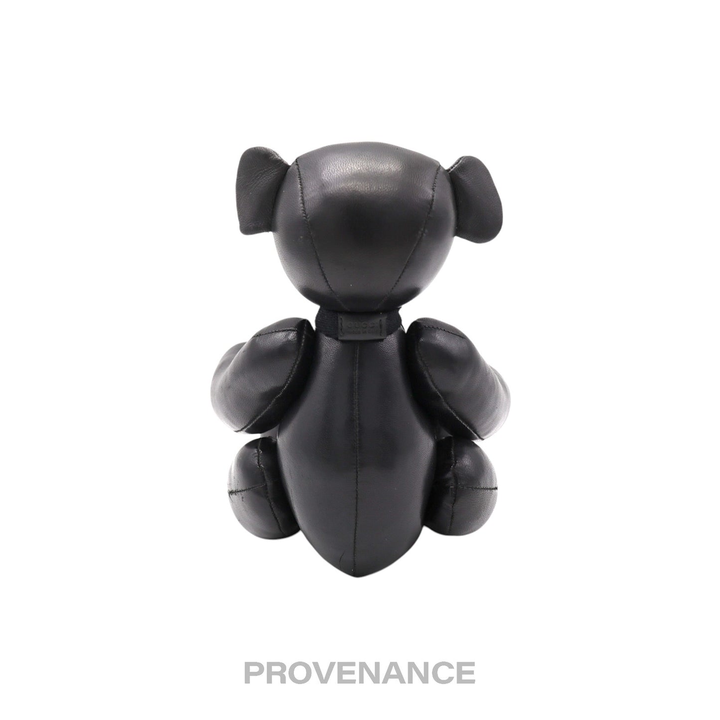 🔴 Gucci Teddy Bear - Black Calfskin Leather