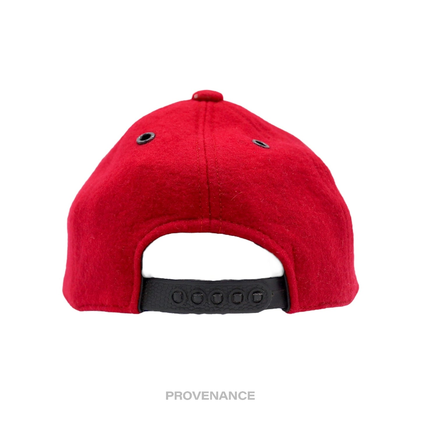 🔴 Christian Dior CD Sports Snap Back Cap - Red Black Wool