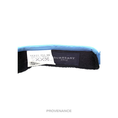 🔴 Burberry Golf Logo Embroidered Visor - Sky Blue