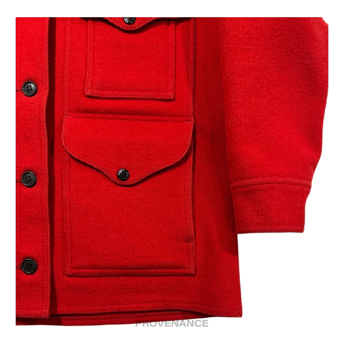 🔴  Filson Mackinaw Wool Cruiser Jacket - Scarlet Red W10