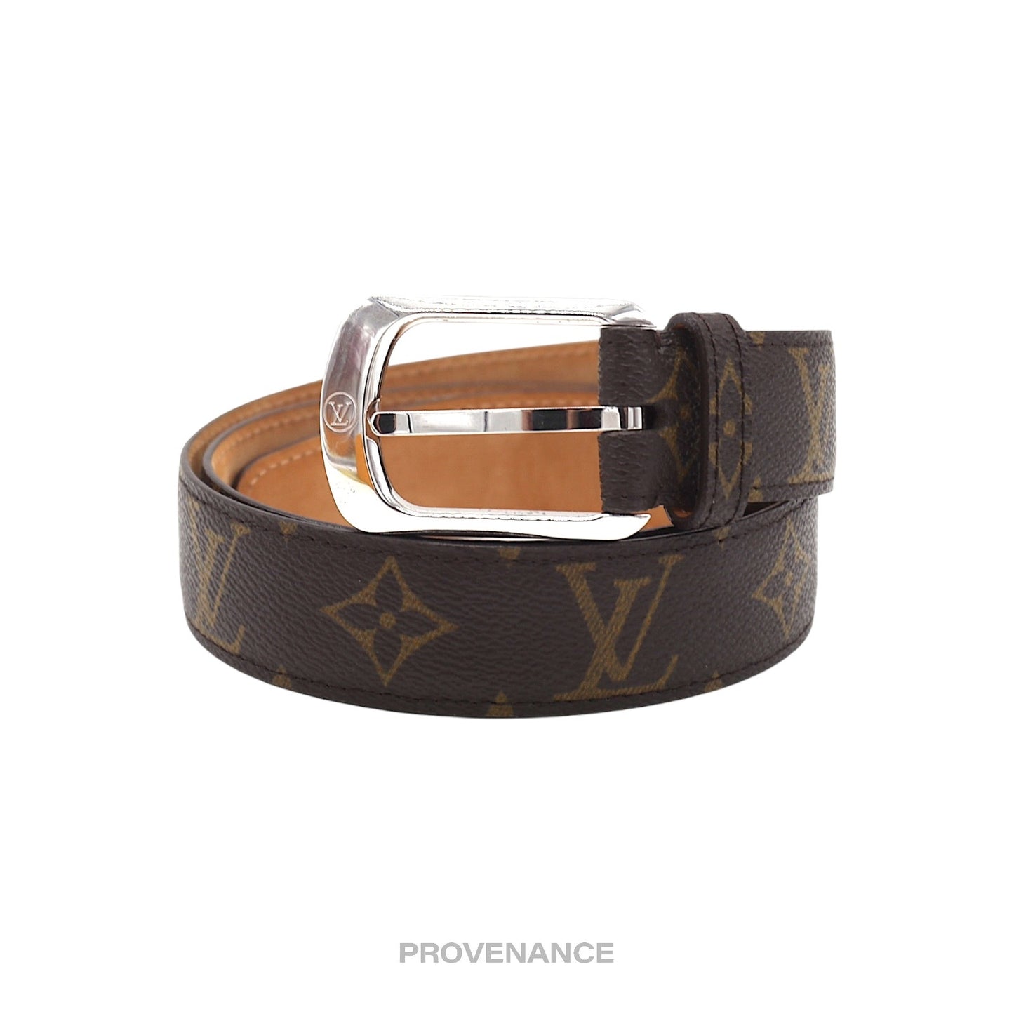 🔴 Louis Vuitton Logo Tang Belt - Monogram 80/32