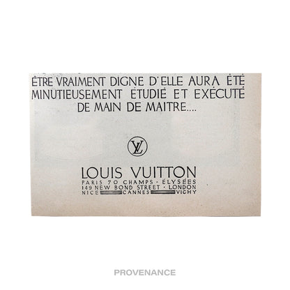 🔴 Louis Vuitton Antique Vintage Newsprint Ad - Perfume Case