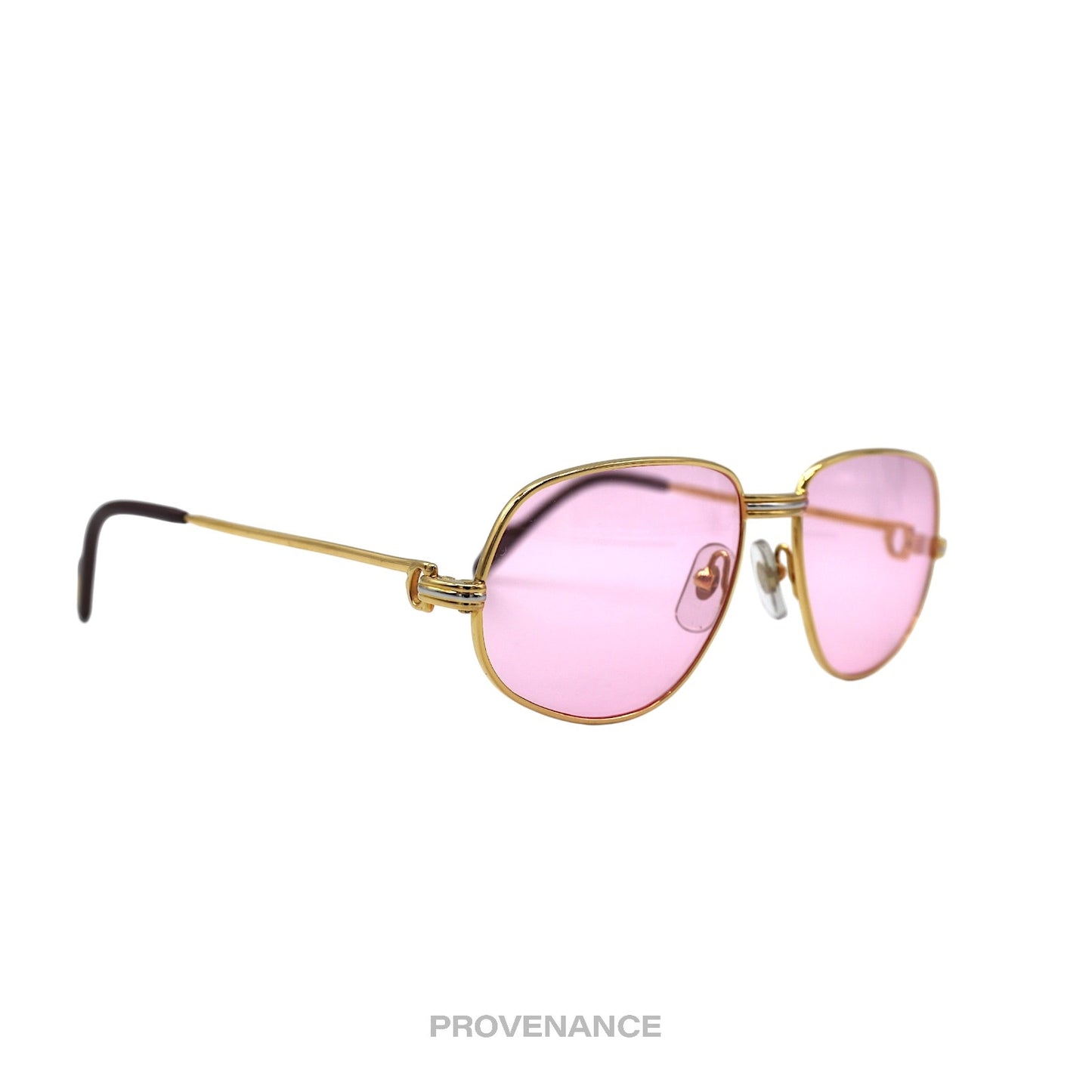 🔴 Cartier Romance Louis (Drake) Sunglasses - Gold Pink 54