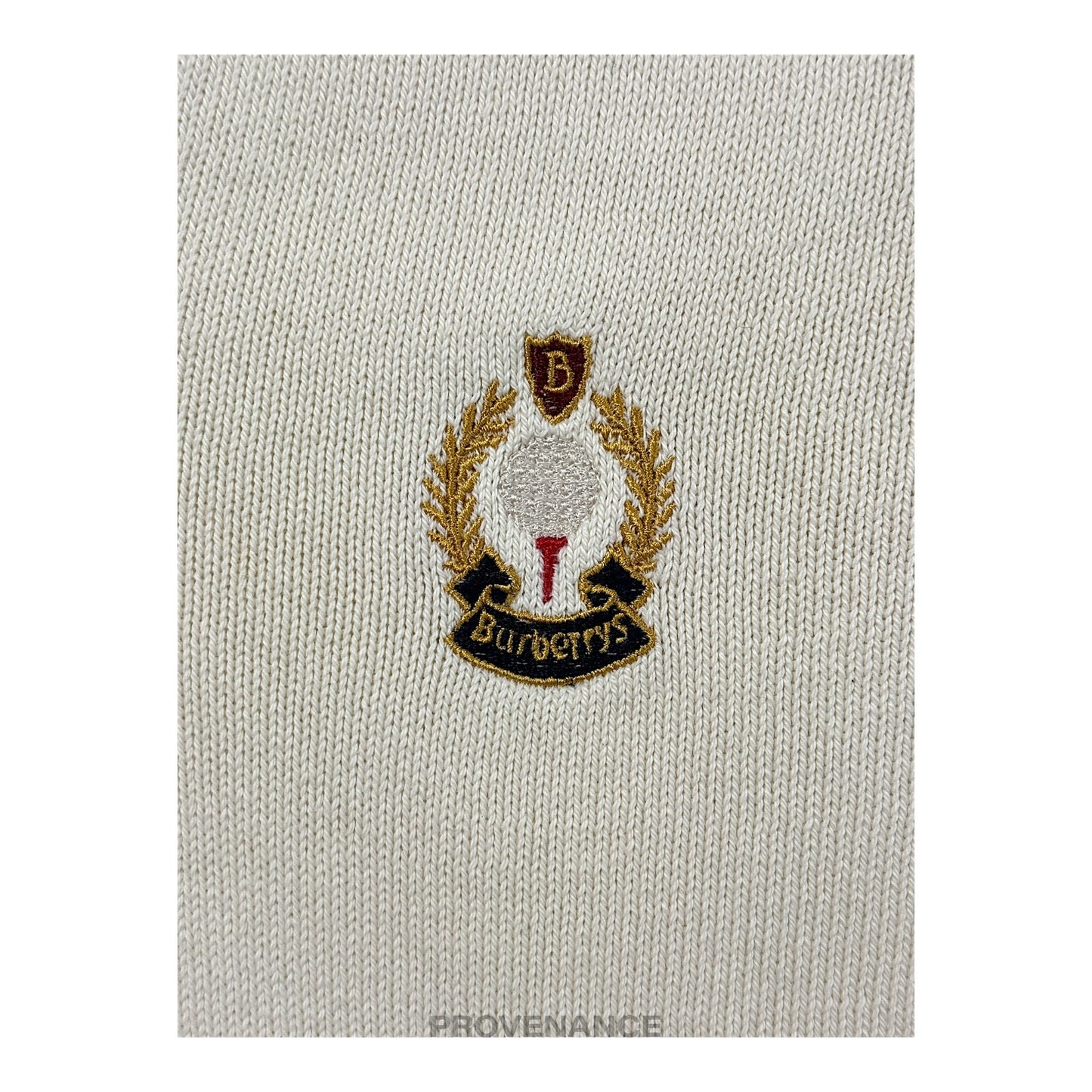 🔴 Burberry Golf Sweater Vest - Cream 42 XL
