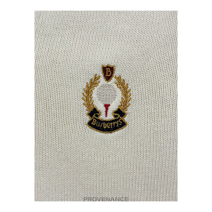 🔴 Burberry Golf Sweater Vest - Cream 42 XL