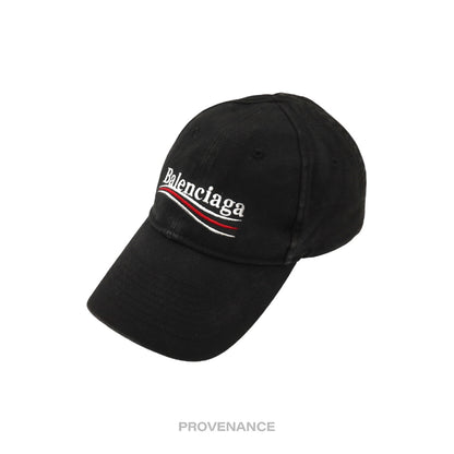 🔴 Balenciaga Political Campaign Cap Hat - Washed Black