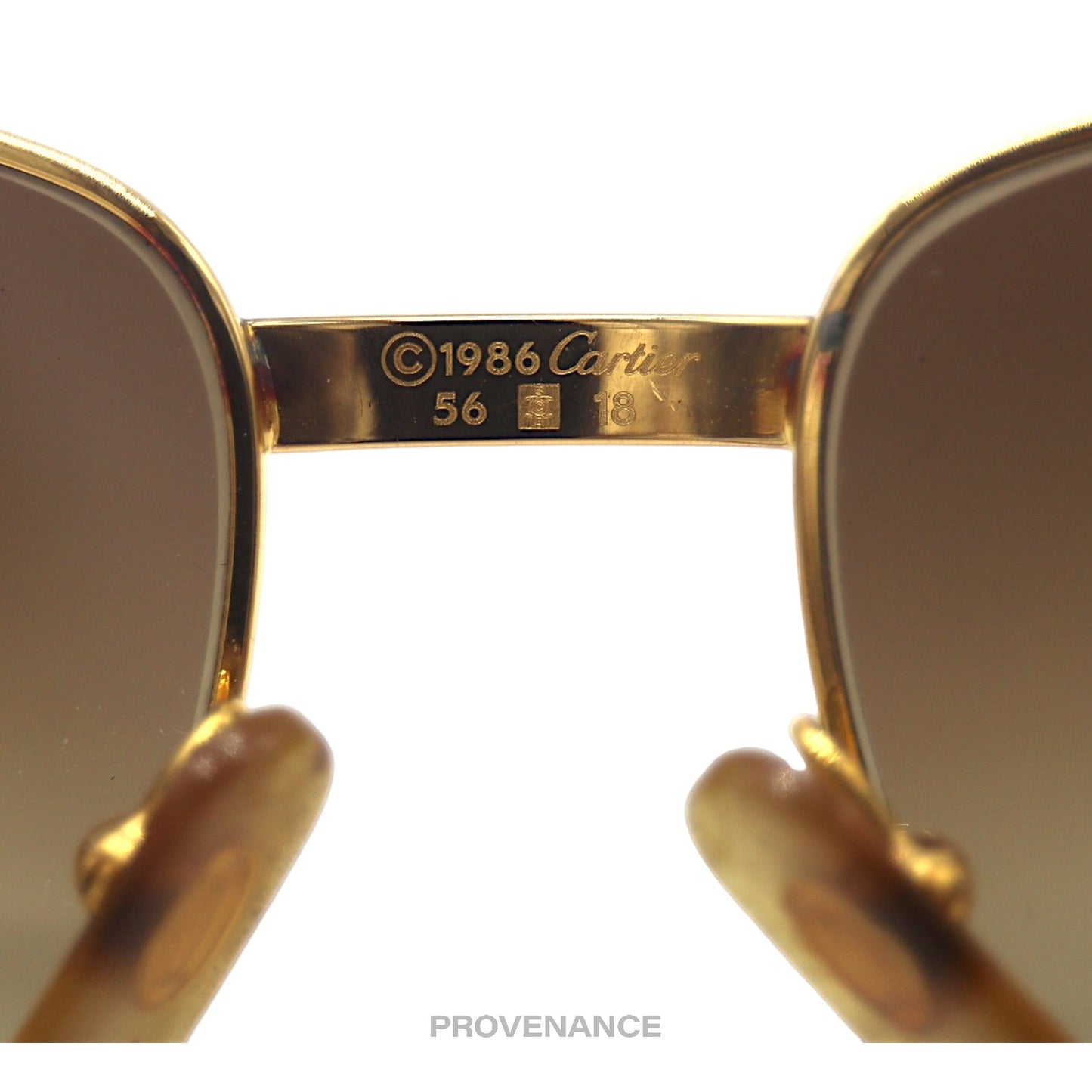 🔴 Cartier Romance Louis Sunglasses (Drake) - Gold Brown 56