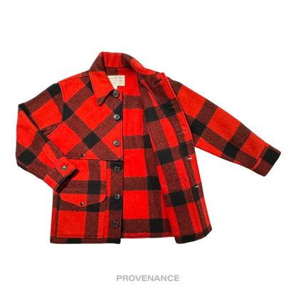 🔴 Filson Double Mackinaw Cruiser - Red/Black Plaid 36