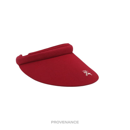 🔴 Burberry Golf Knight Logo Visor - Nova Check Red