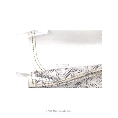 🔴 Goyard St. Louis Pouch Wallet - White Goyardine