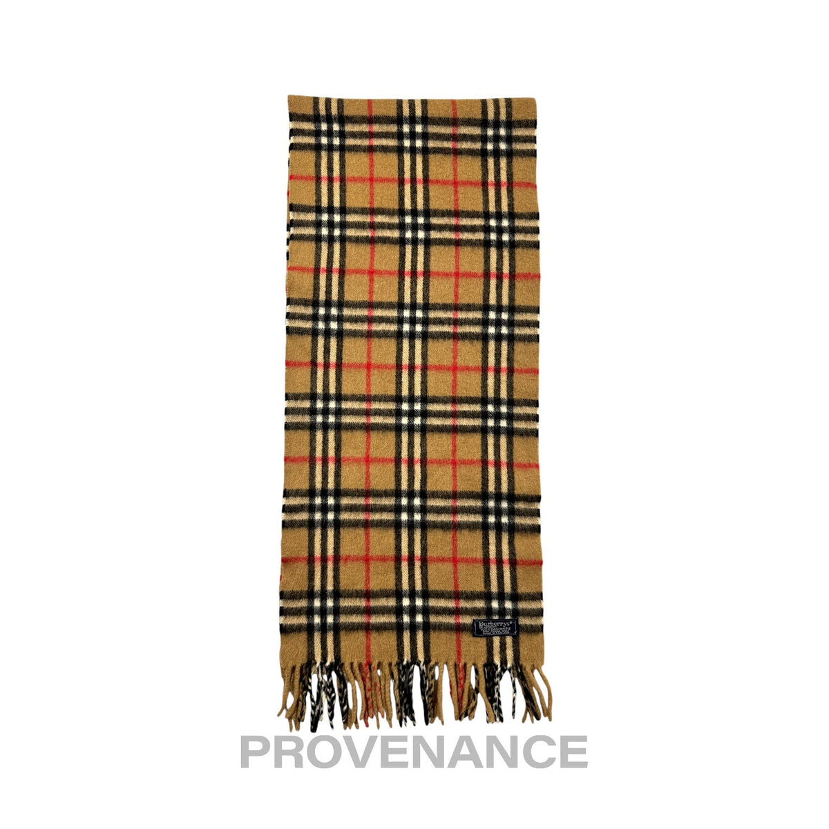 🔴 Vintage Burberrys Scarf Nova Check 100% PURE CASHMERE