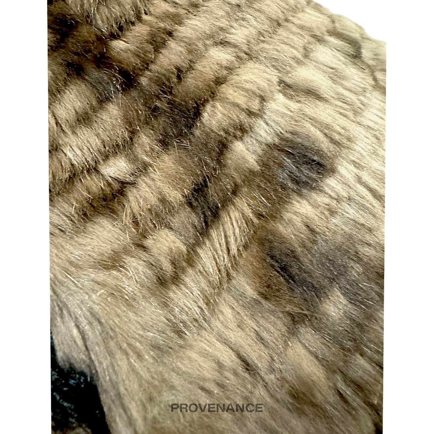 🔴 Balmain Reversible Rabbit Fur Jacket - Olive/Brown M W12