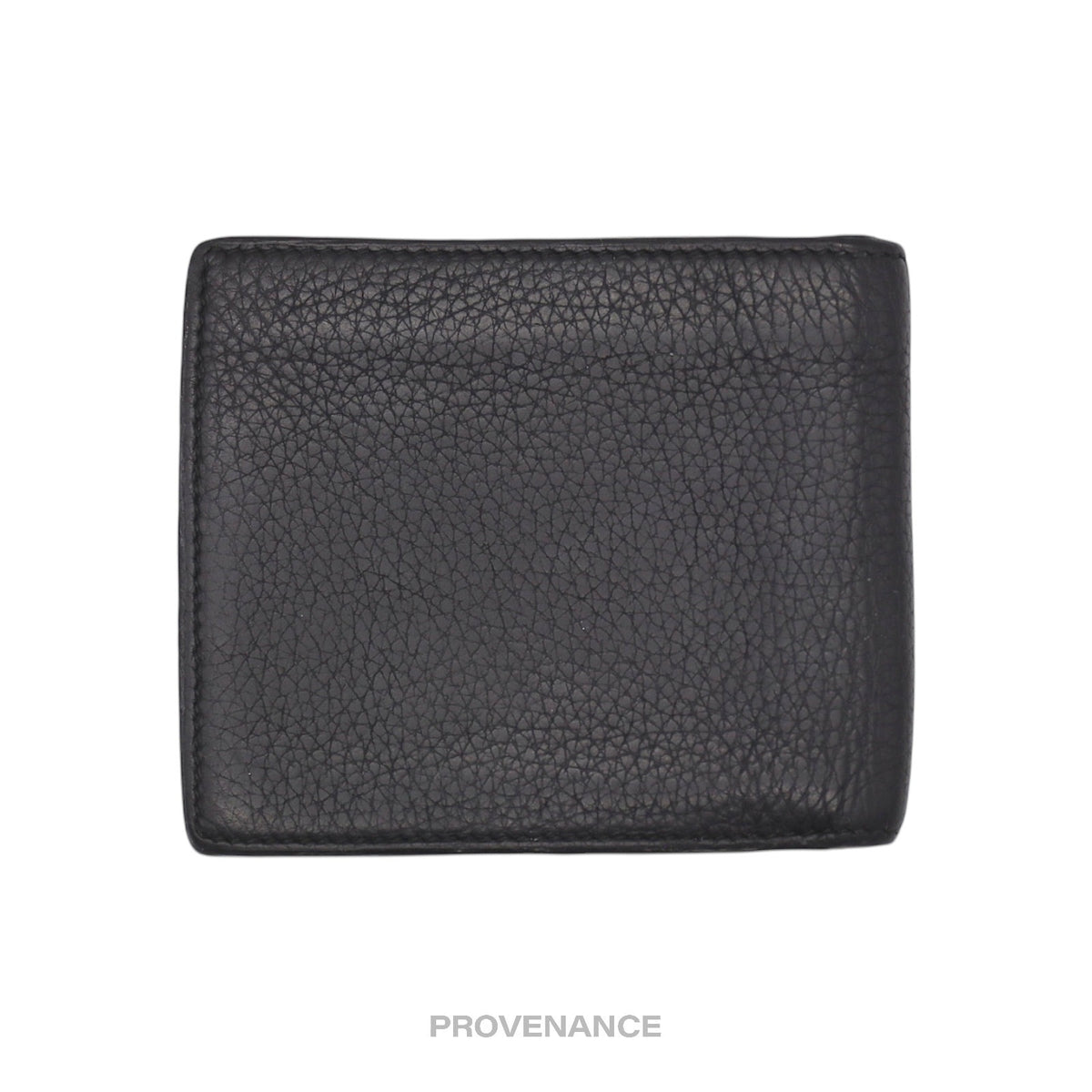 🔴 Gucci Vintage Logo Bifold Wallet - Black Leather