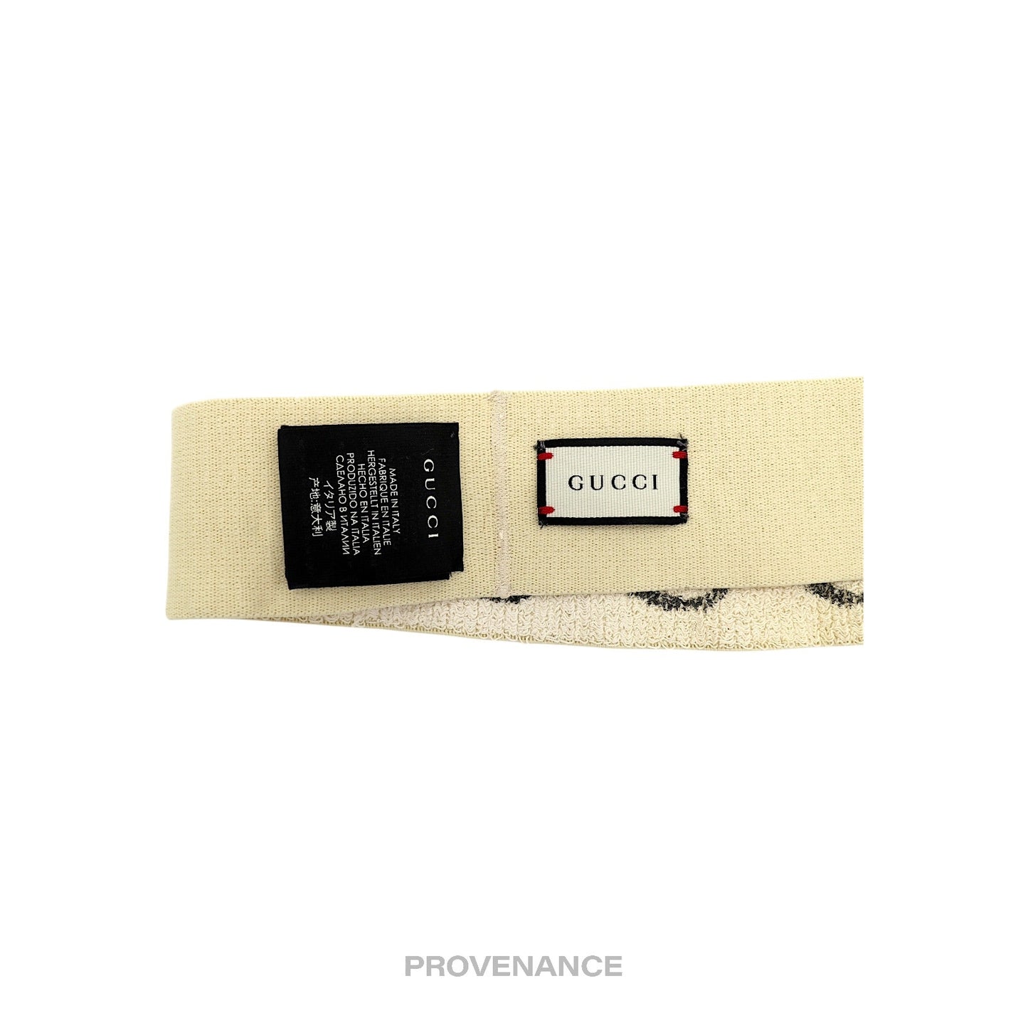 🔴 Gucci Logo Headband - Off-White