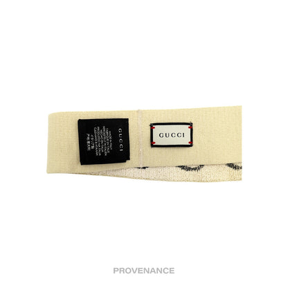 🔴 Gucci Logo Headband - Off-White