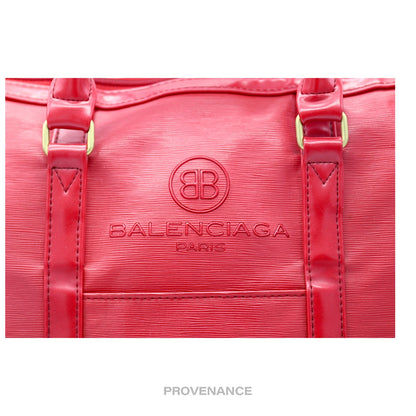 🔴 Balenciaga X Dunlop Clamshell Travel Bag - Red