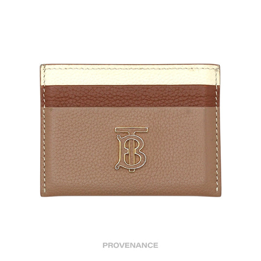 🔴 Burberry Card Wallet - TB Monogram Patchwork Leather