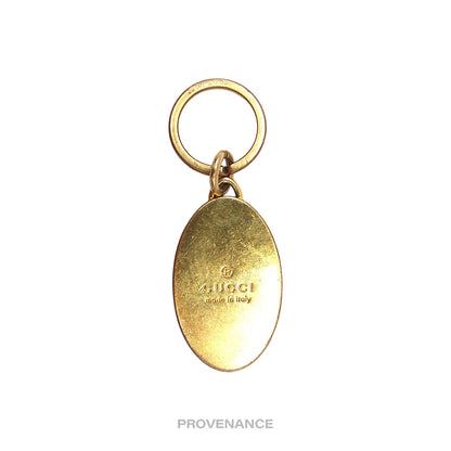 🔴 Gucci GG Marmont Keychain - Aged Gold Red