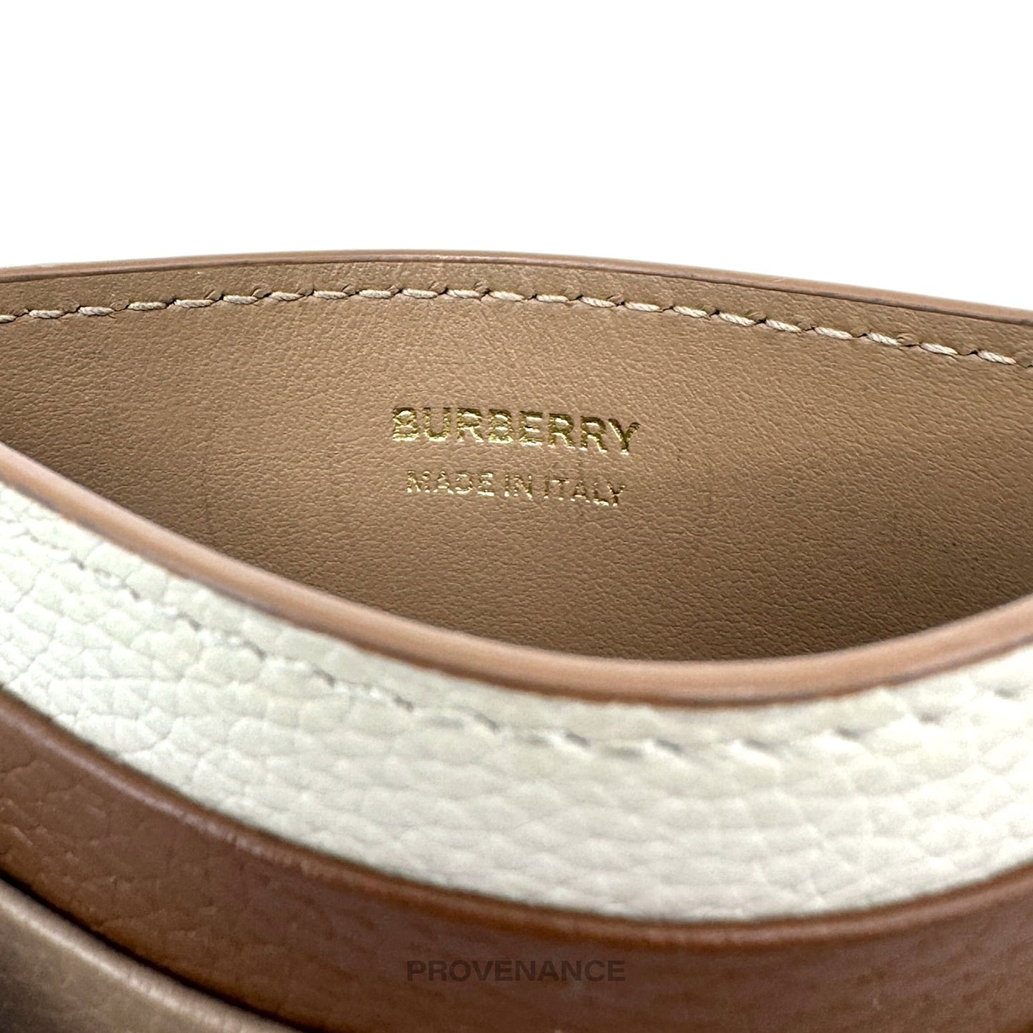 🔴 Burberry Card Wallet - TB Monogram Patchwork Leather