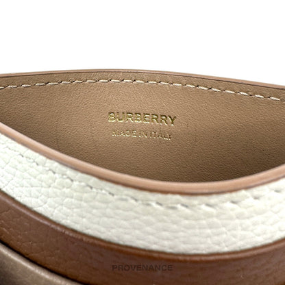 🔴 Burberry Card Wallet - TB Monogram Patchwork Leather