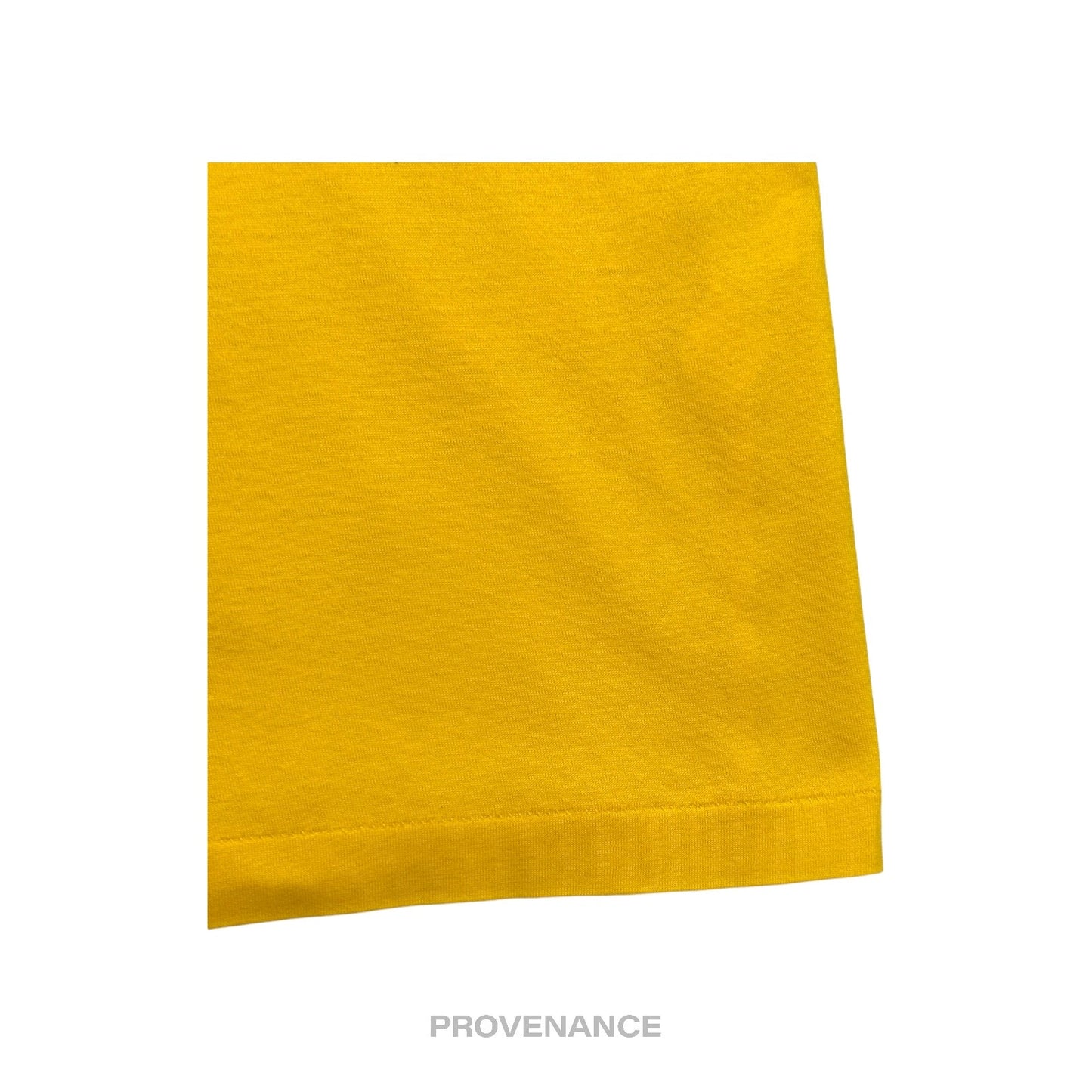 🔴 Balenciaga Sports Pique Polo Shirt - Yellow Embroidered