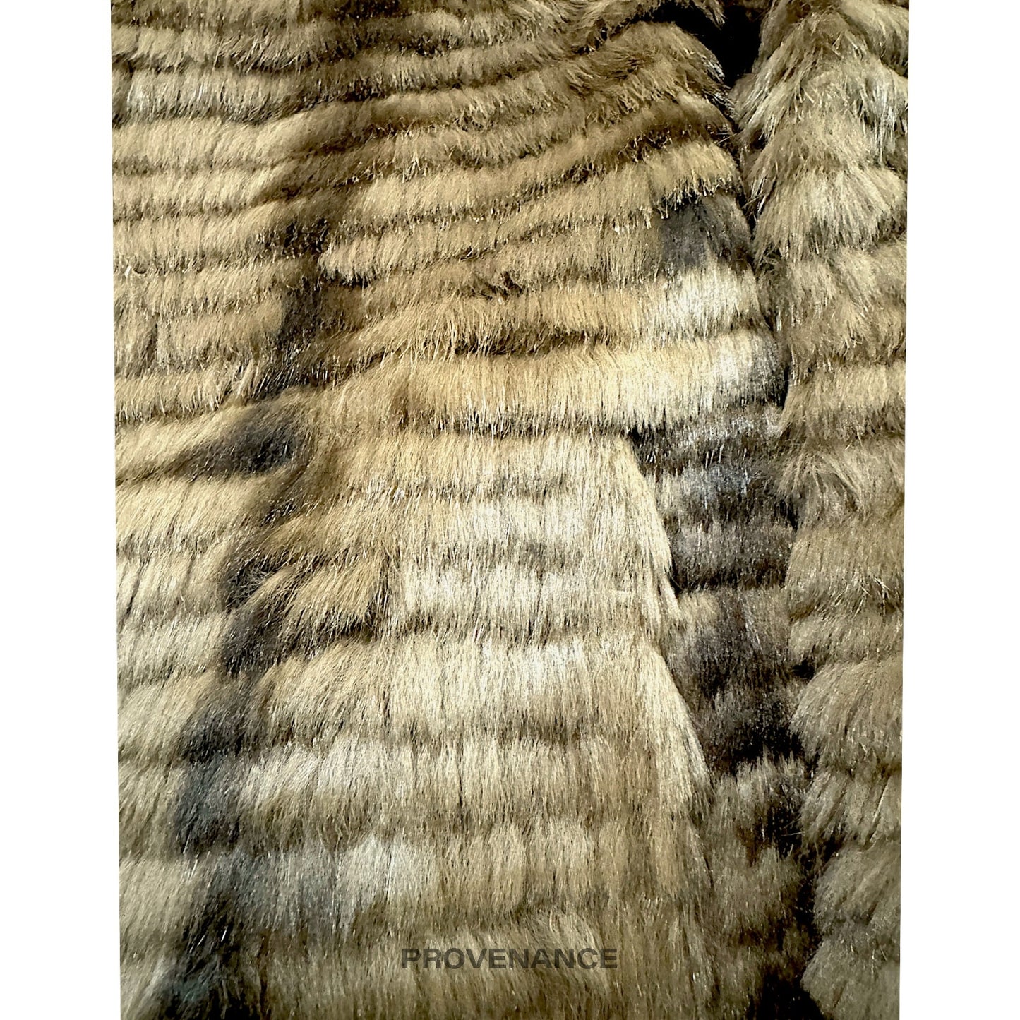 🔴 Balmain Reversible Rabbit Fur Jacket - Olive/Brown M W12
