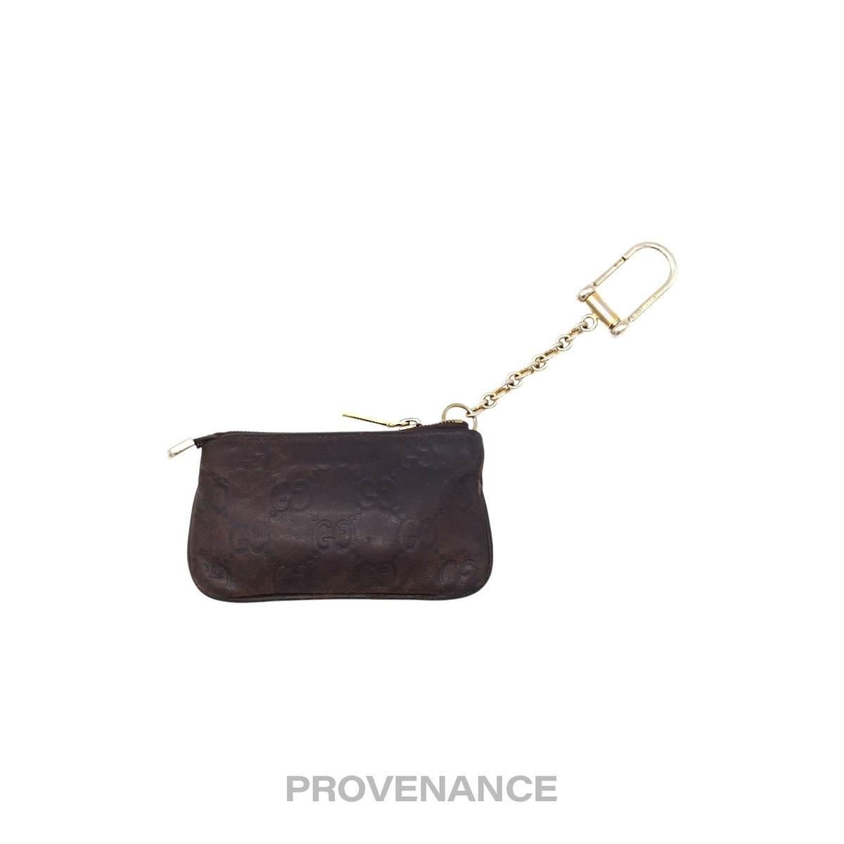 🔴 Gucci Key Pouch Cles - Chocolate Guccissima Leather