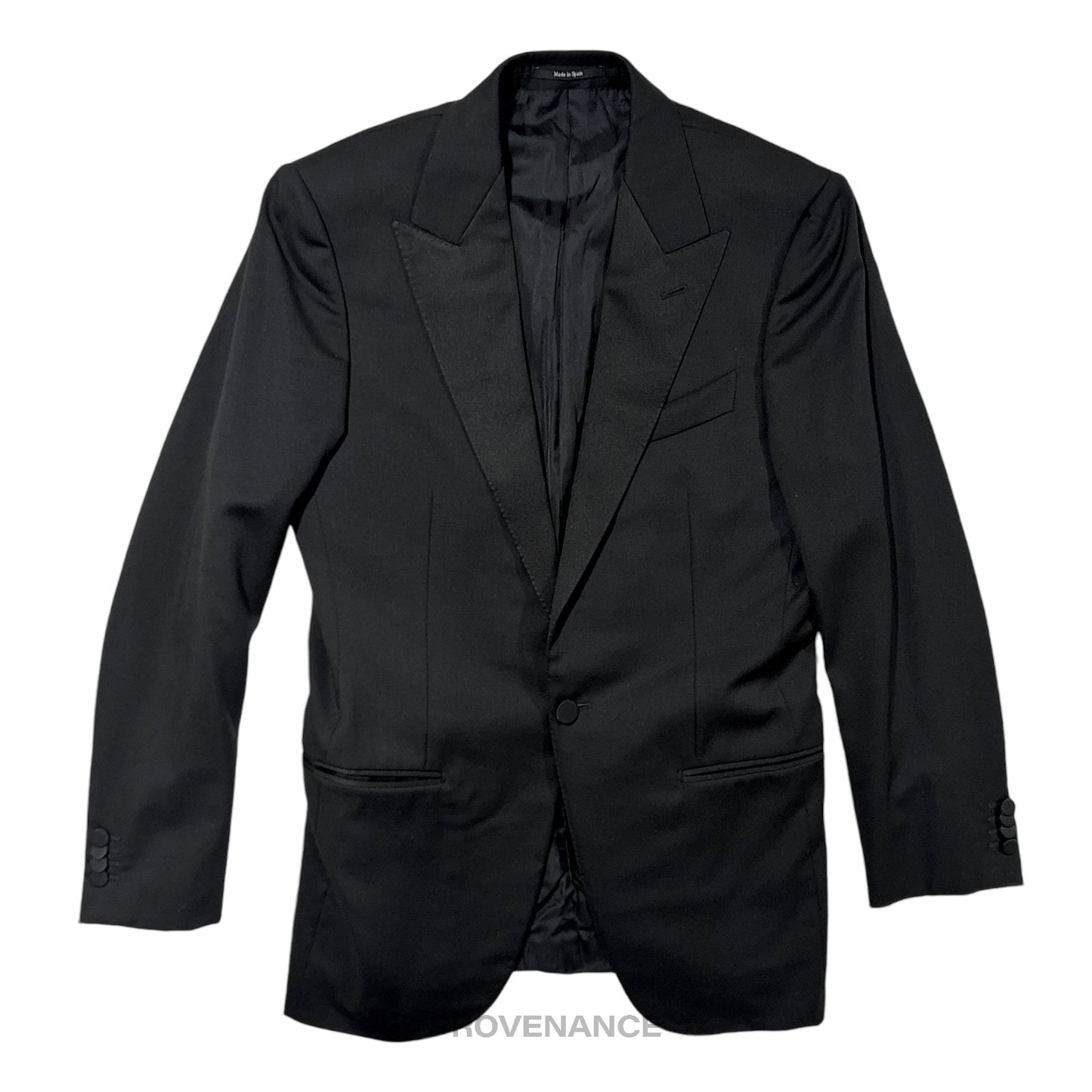 🔴 Zegna Black Dinner Jacket Coat Tuxedo - Peak 36 46