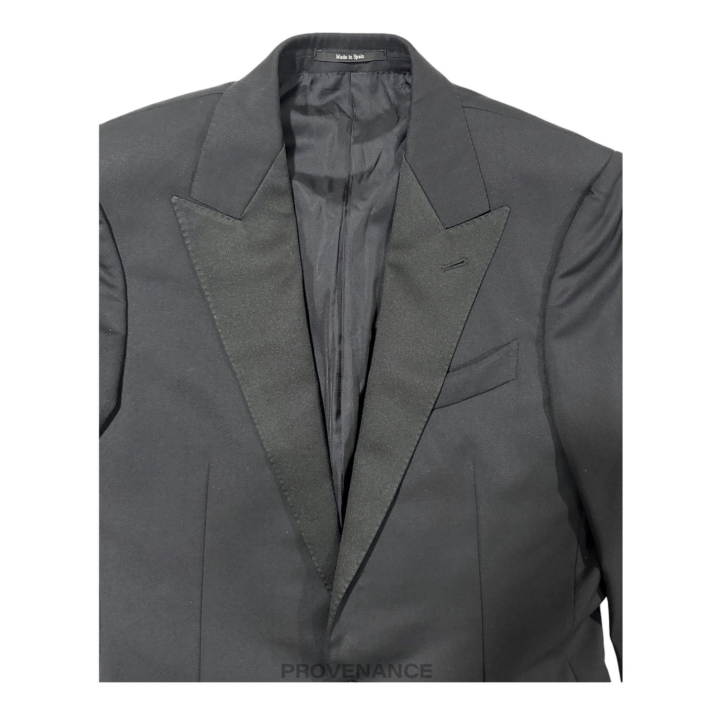 🔴 Zegna Black Dinner Jacket Coat Tuxedo - Peak 36 46