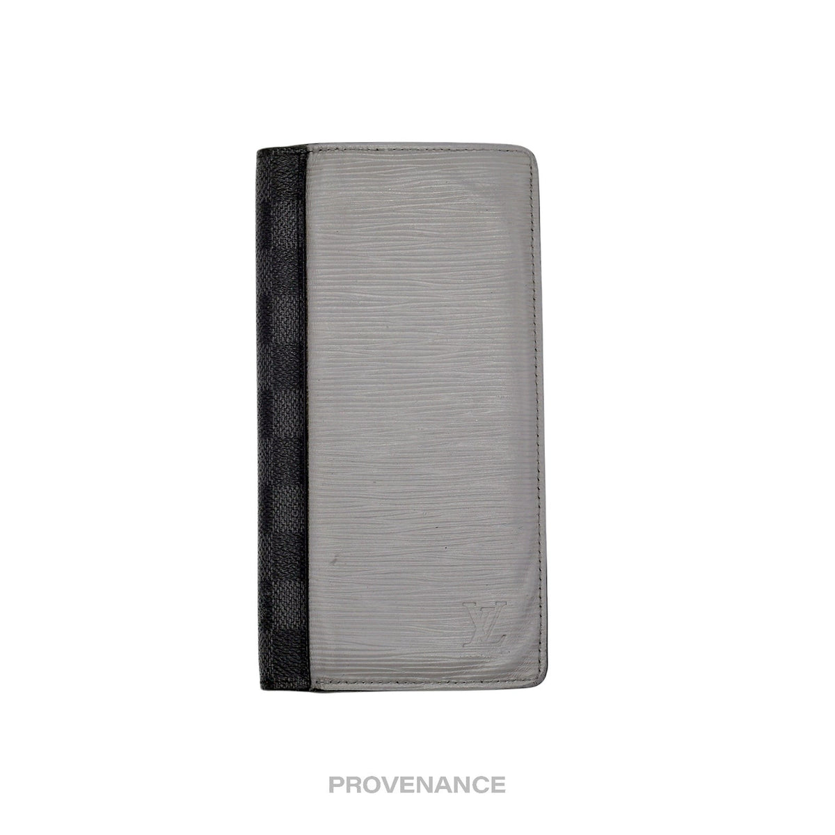 🔴 Louis Vuitton Brazza Long Wallet - Graphite Epi Patchwork