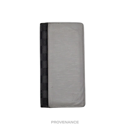 🔴 Louis Vuitton Brazza Long Wallet - Graphite Epi Patchwork