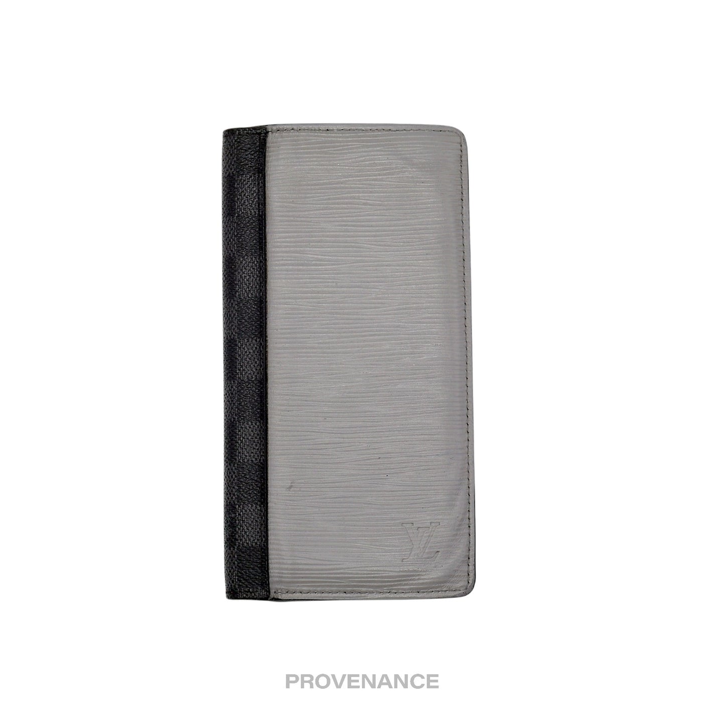 🔴 Louis Vuitton Brazza Long Wallet - Graphite Epi Patchwork